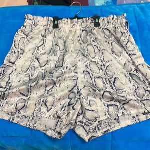 Silky sleep shorts.  Size XL measurements in photos. No tags